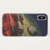 ヴィンテージSF、Sci Fi City on the Moon Case-Mate iPhoneケース (裏面(横))