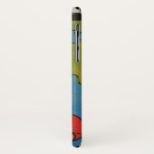 ヴィンテージSF、Sci Fi Rocket over Earth Case-Mate iPhoneケース (裏面/左)