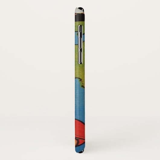 ヴィンテージSF、Sci Fi Rocket over Earth Case-Mate iPhoneケース (裏面/左)