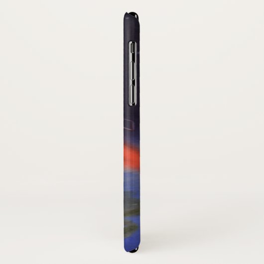 ヴィンテージSF、Sci Fi Rocket over Earth Case-Mate iPhoneケース (裏面/左)