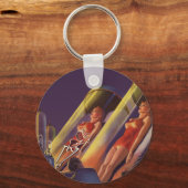 ヴィンテージSF、Sci Scientists in Lab キーホルダー (正面)