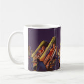 ヴィンテージSF、Sci Scientists in Lab コーヒーマグカップ (左)