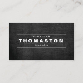 ヴィンテージSHADOW TYPE on Black Wood Business Card 名刺