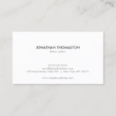 ヴィンテージSHADOW TYPE on Black Wood Business Card 名刺 (裏面)