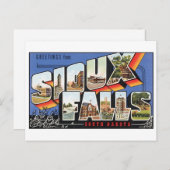 ヴィンテージSioux滝、SDポストカード ポストカード (正面/裏面)