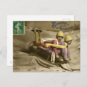 ヴィンテージSLEDクリスマスポストカード ポストカード (正面/裏面)