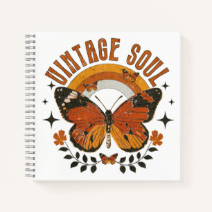 ヴィンテージSoul Butfly Journal ノートブック