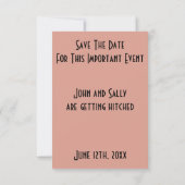 ヴィンテージSparrowの日付を結婚保存 (裏面)