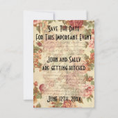 ヴィンテージSparrow日付の保存 (裏面)