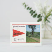 ヴィンテージSpokane WAで休暇を過ごす ポストカード (スタンド正面)