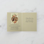 ヴィンテージSt.テレーズカードバレンタインの挨拶 シーズンカード (内部)