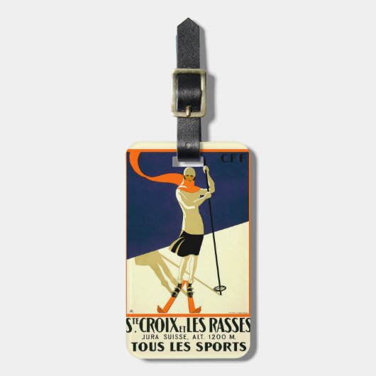 ヴィンテージSt Croix ラゲッジタグ (正面縦)