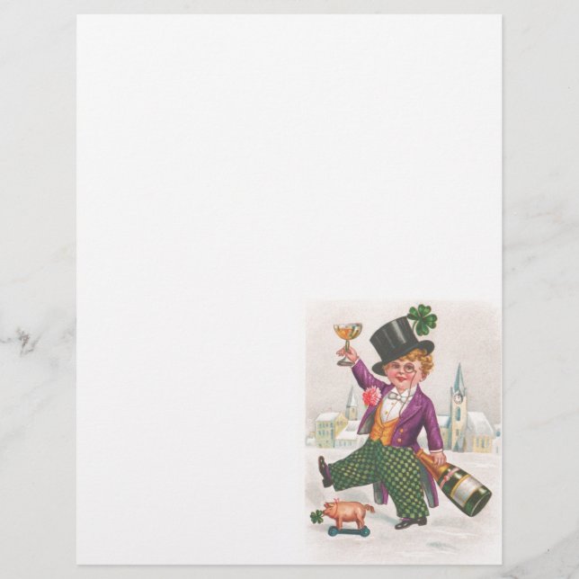 ヴィンテージSt patricks dayシャムロックシャンパーニュ (正面)