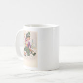 ヴィンテージSt patricks dayシャムロックシャンパーニュ コーヒーマグカップ (正面左)