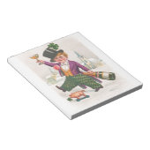 ヴィンテージSt patricks dayシャムロックシャンパーニュ ノートパッド (アングル)