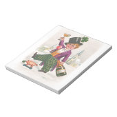 ヴィンテージSt patricks dayシャムロックシャンパーニュ ノートパッド (回転)