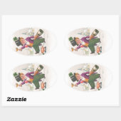 ヴィンテージSt patricks dayシャムロックシャンパーニュ 楕円形シール (シート)