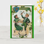 ヴィンテージSt patricks day カード (黄色い花)