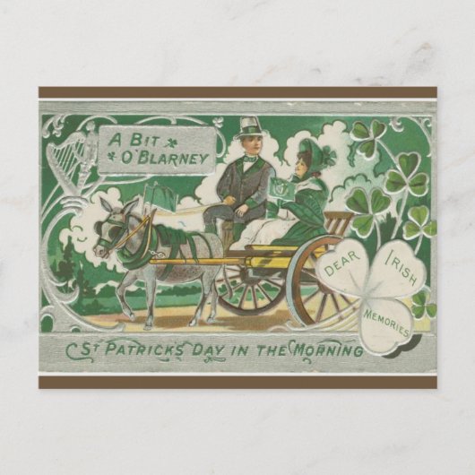 ヴィンテージSt patricks day ポストカード (正面)