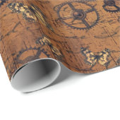 ヴィンテージSteampunkは壁紙を連動させます ラッピングペーパー (ロールコーナー)