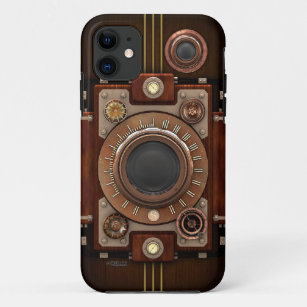 ヴィンテージSteampunkカメラ#1B iPhone 11 ケース