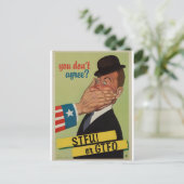 ヴィンテージSTFUまたはGTFO ポストカード (スタンド正面)