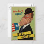 ヴィンテージSTFUまたはGTFO ポストカード (正面/裏面)