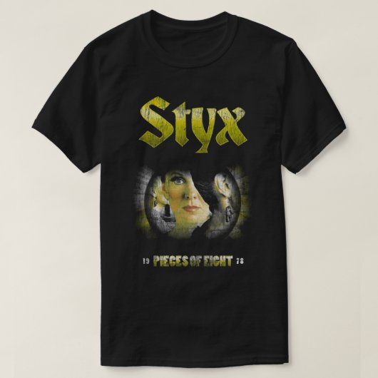 ヴィンテージSTYXバンド1978ミュージックセットアップ公式 Tシャツ (デザイン正面)