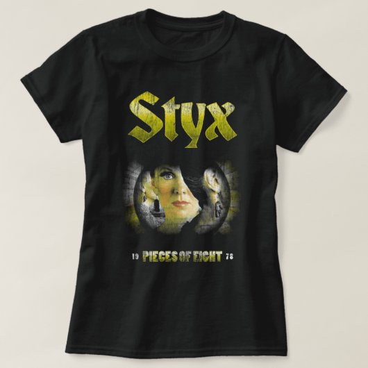 ヴィンテージSTYXバンド1978ミュージックセットアップ公式 Tシャツ (デザイン正面)