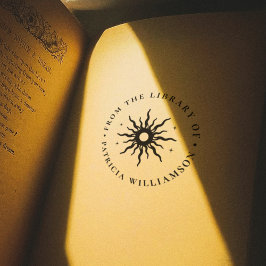 ヴィンテージSun From The Library Of Book名前をカスタムする セルフインキングスタンプ