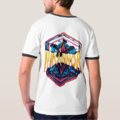 ヴィンテージTシャツ男性へ Tシャツ (裏面フル)