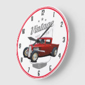 ヴィンテージTバケット ラージ壁時計 (傾斜)