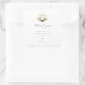 ヴィンテージTeacupフローラありがとう スクエアシール (バッグ)