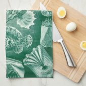 ヴィンテージTeleostei Shells and Fish by Ernst Haeckel キッチンタオル (四つ折り)