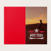 ヴィンテージTEXMASクリスマスカード (外部フラット)