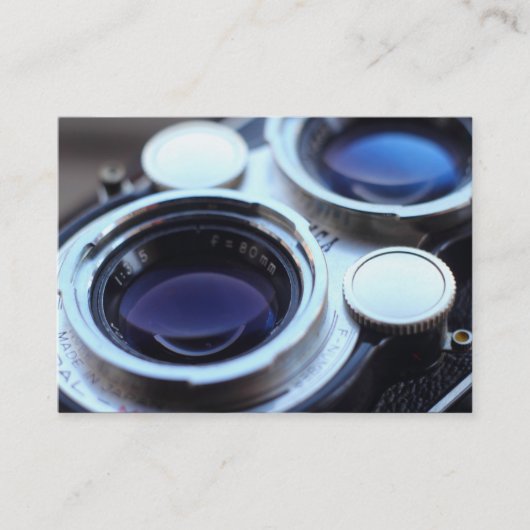 ヴィンテージTLRカメラ 名刺 (正面)