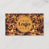 ヴィンテージTortoise Shell社カスタム社ロゴQRコード 名刺 (正面)