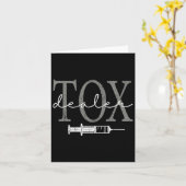 ヴィンテージToxディーラーエステティックナースインジェクター カード (黄色い花)