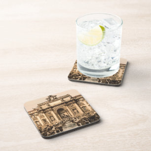 ヴィンテージTreviの噴水、ローマ、ラツィオ州、イタリア コースター