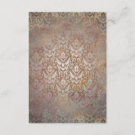 ヴィンテージTuscan Damask エレガント RSVPカード