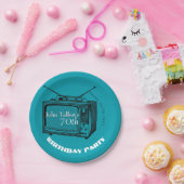 ヴィンテージTVの第70誕生会の紙皿 ペーパープレート (パーティー)