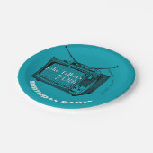 ヴィンテージTVの第70誕生会の紙皿 ペーパープレート (アングル)