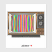 ヴィンテージTVステッカラフルク(テストストライプ) シール (シート)