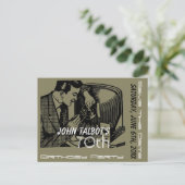 ヴィンテージTVリペアラー70誕生日日付の保存 案内ポストカード (スタンド正面)