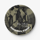 ヴィンテージTVリペアラー70thバースデーパーティーPプレート ペーパープレート (正面)