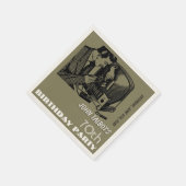 ヴィンテージTVリペアラー70th誕生日パーティーPナプキン スタンダードカクテルナプキン (角)