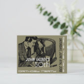 ヴィンテージTVレコーダー50誕生日日付の保存 案内ポストカード (スタンド正面)