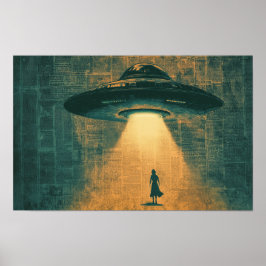 ヴィンテージUFOの遭遇 ポスター