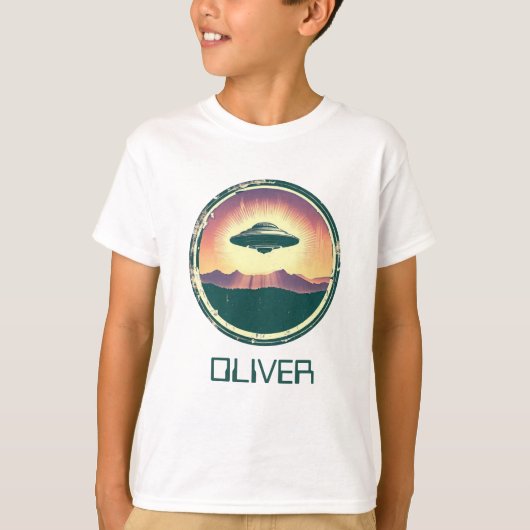 ヴィンテージUFOパーソナライズ Tシャツ (正面)