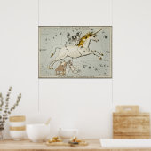 ヴィンテージUnicorn天文図 ポスター (キッチン)